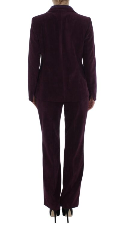 BENCIVENGA - Elegant Purple Wool Blend Three Piece Suit Set