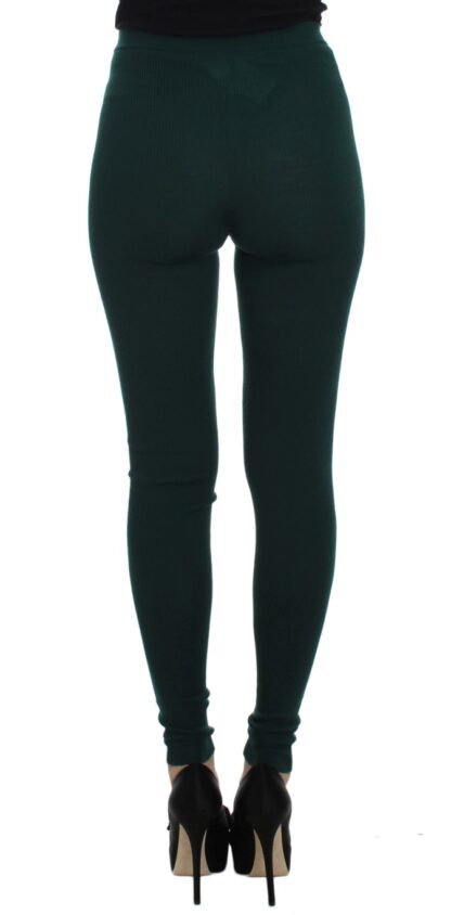 Dolce & Gabbana - Emerald Treasure High Waist Cashmere Pants