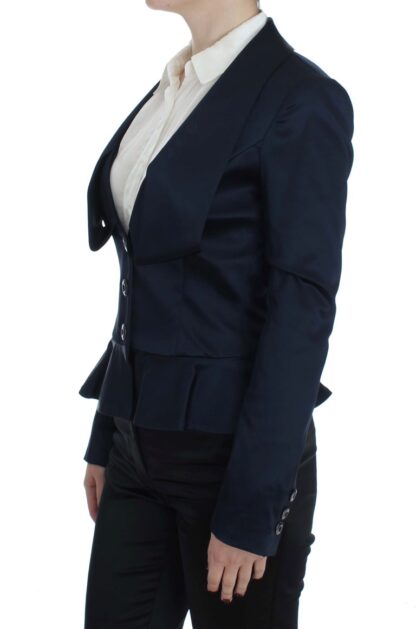 Exte - Elegant Blue Blazer Jacket with Designer Flair