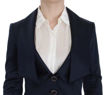 Exte - Elegant Blue Blazer Jacket with Designer Flair