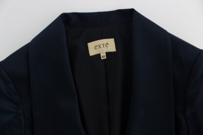 Exte - Elegant Blue Blazer Jacket with Designer Flair