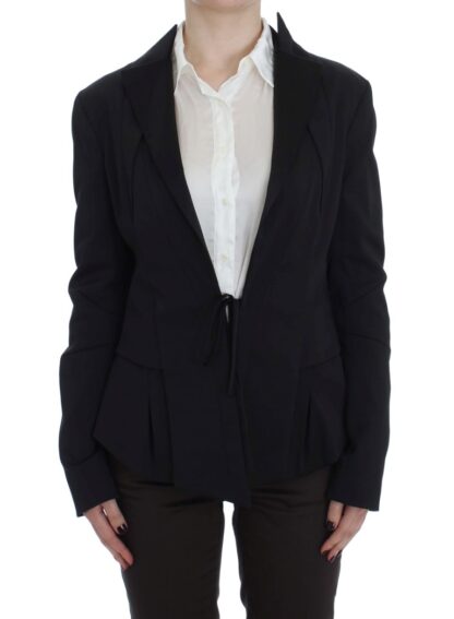 Exte - Elegant Black Stretch Blazer Jacket