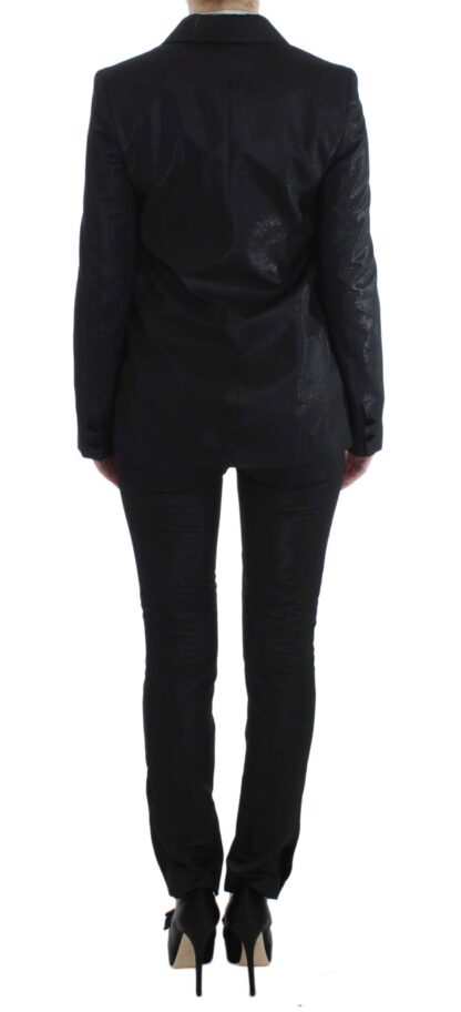 Exte - Elegant Three-Piece Black Pants Suit