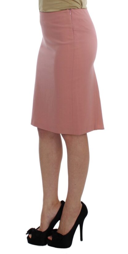 Exte - Chic Pink Pencil Skirt for Elegant Evenings