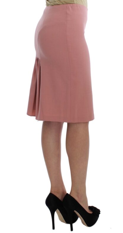 Exte - Chic Pink Pencil Skirt for Elegant Evenings