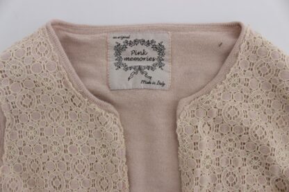 PINK MEMORIES - Elegant Pink Wrap Sweater Cotton Knit