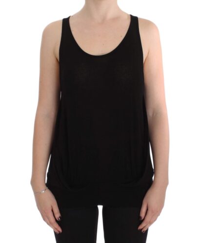 PLEIN SUD - Sleek Black Cami Blouse Tank Top