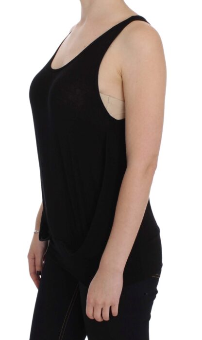 PLEIN SUD - Sleek Black Cami Blouse Tank Top