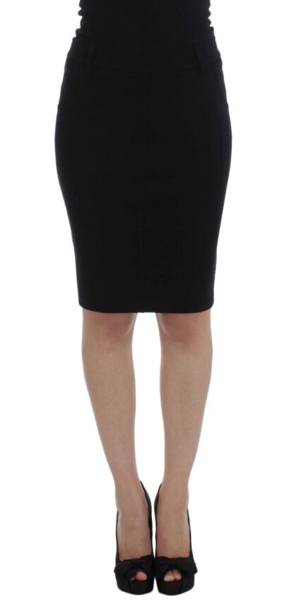 PLEIN SUD - Elegant Black Pencil Skirt for Chic Look