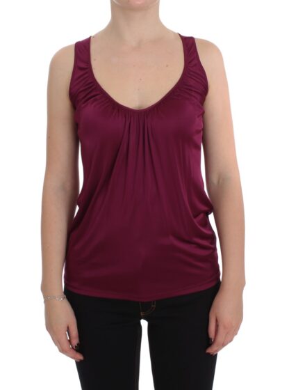 PLEIN SUD - Elegant Purple Rayon Cami Blouse