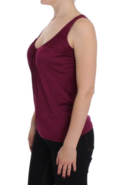 PLEIN SUD - Elegant Purple Rayon Cami Blouse