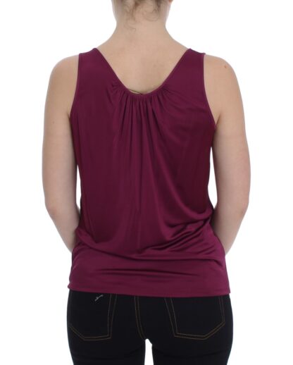 PLEIN SUD - Elegant Purple Rayon Cami Blouse