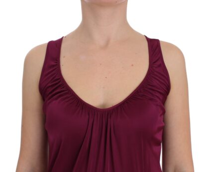 PLEIN SUD - Elegant Purple Rayon Cami Blouse