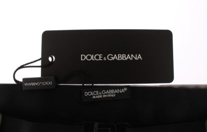 Dolce & Gabbana - Elegant Silver Silk Cummerbund