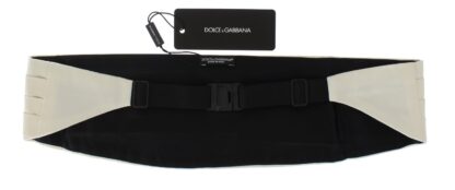 Dolce & Gabbana - Elegant White Silk Cummerbund