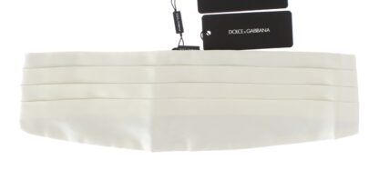 Dolce & Gabbana - Exclusive White Silk Cummerbund