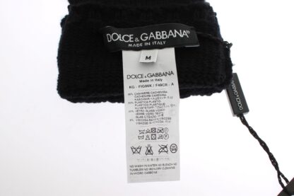 Dolce & Gabbana - Sequined Cashmere Fingerless Gloves