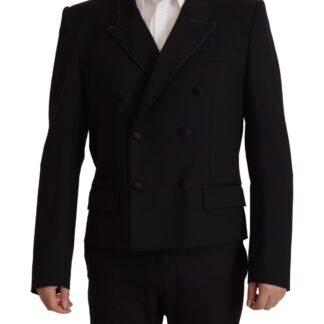 Master Coat - Elegant Double-Breasted Blue Blazer