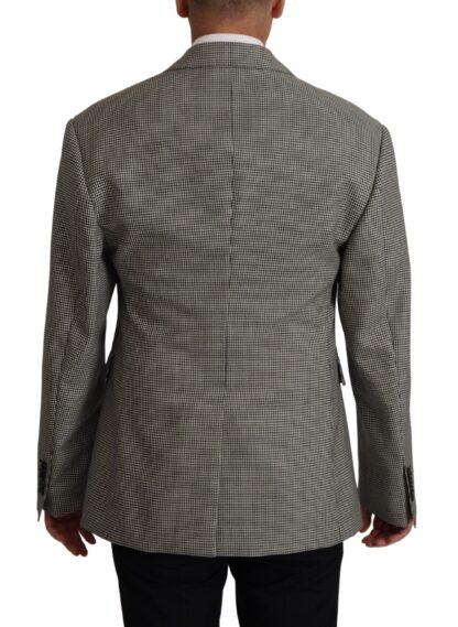 Dolce & Gabbana - Elegant Gray Checkered Wool Blazer