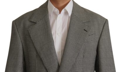 Dolce & Gabbana - Elegant Gray Checkered Wool Blazer