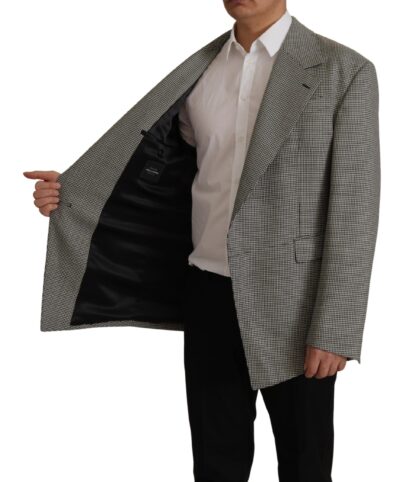 Dolce & Gabbana - Elegant Gray Checkered Wool Blazer