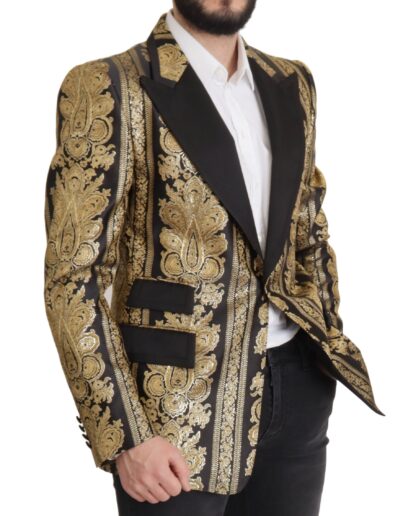 Dolce & Gabbana - Elegant Single Breasted Jacquard Blazer