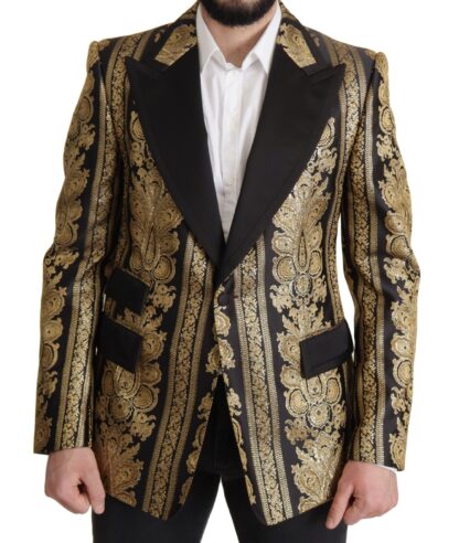 Dolce & Gabbana - Elegant Single Breasted Jacquard Blazer