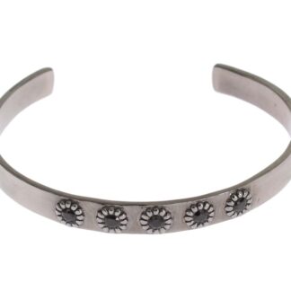 Nialaya - Elegant Rhodium Silver Bangle