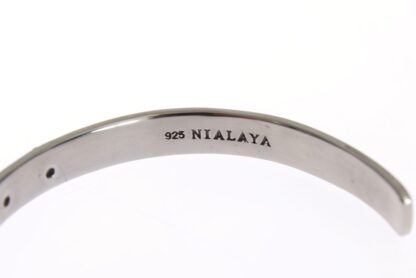 Nialaya - Chic Nialaya Silver CZ Bangle for Her