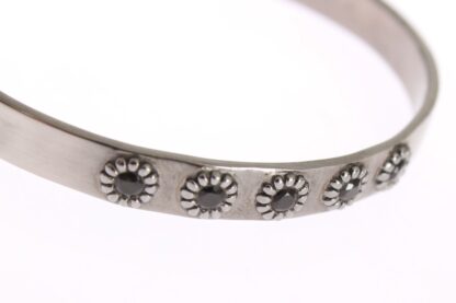 Nialaya - Chic Nialaya Silver CZ Bangle for Her