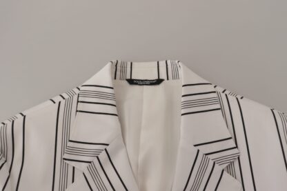 Dolce & Gabbana - Elegant Striped Cotton Blend Blazer