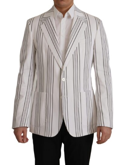 Dolce & Gabbana - Elegant Striped Cotton Blend Blazer