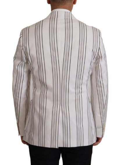 Dolce & Gabbana - Elegant Striped Cotton Blend Blazer