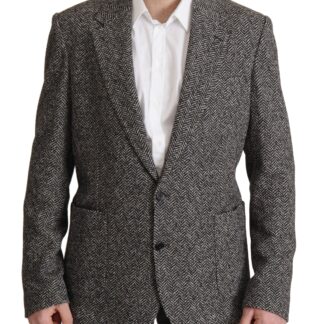 Dolce & Gabbana - Elegant Light Gray Silk Blend Suit Jacket Set