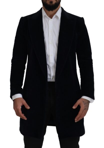 Dolce & Gabbana - Elegant Black Cotton Long Cardigan Jacket