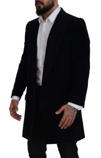 Dolce & Gabbana - Elegant Black Cotton Long Cardigan Jacket