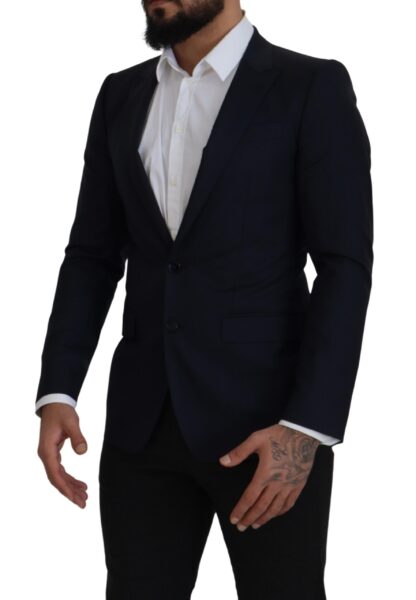 Dolce & Gabbana - Elegant Single Breasted Wool Silk Blazer