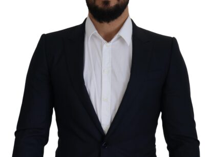 Dolce & Gabbana - Elegant Single Breasted Wool Silk Blazer