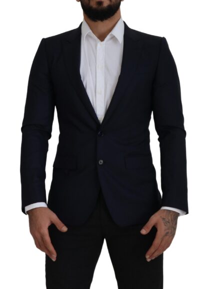 Dolce & Gabbana - Elegant Single Breasted Wool Silk Blazer