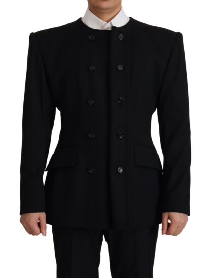 Dolce & Gabbana - Elegant Slim Fit Double Breasted Wool Blazer