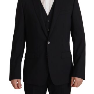 Dolce & Gabbana - Elegant Slim Fit Black Blazer Jacket