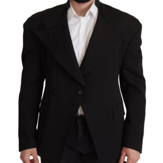 Dolce & Gabbana - Elegant Black Martini Blazer and Vest Ensemble