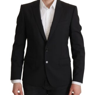 Dolce & Gabbana - Elegant Black Martini Blazer and Vest Ensemble