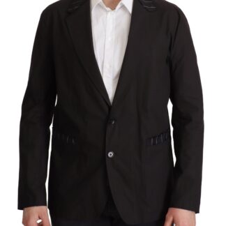 Dolce & Gabbana - Elegant Navy Wool Blend Slim Blazer