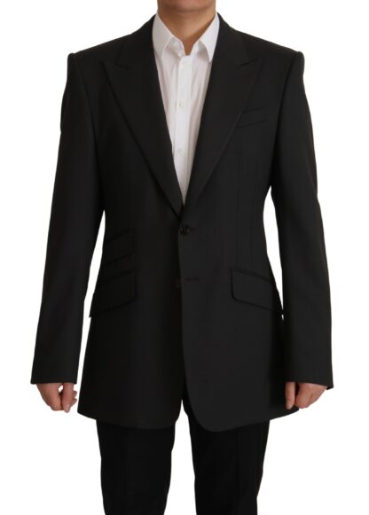 Dolce & Gabbana - Elegant Slim Black Wool Blazer Jacket