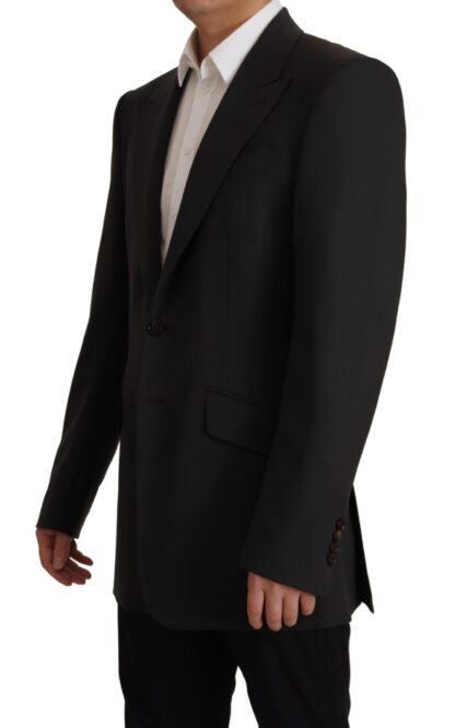 Dolce & Gabbana - Elegant Slim Black Wool Blazer Jacket