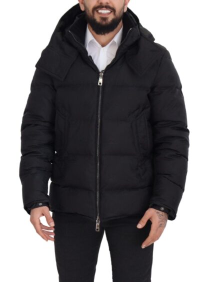 Dolce & Gabbana - Elegant Quilted Puffer Jacket in Black