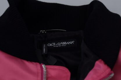 Dolce & Gabbana - Elegant Pink Nylon Bomber Jacket