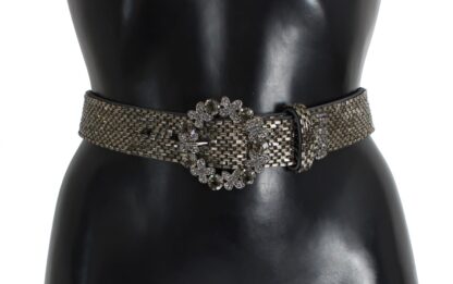 Dolce & Gabbana - Embellished Sequined Wide Waist Belt