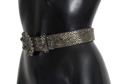 Dolce & Gabbana - Embellished Sequined Wide Waist Belt